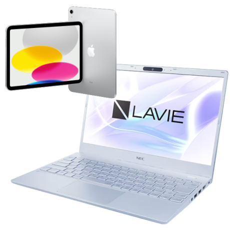 パソコンCセット NEC　LAVIE N13単品(サプライセット・セットアップ講習会付き)+Apple ipad&Apple Pencilセット